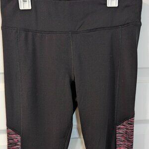 Calvin Klein Performance Coldgear Brushed Fleece Color blocked leggings/Size M